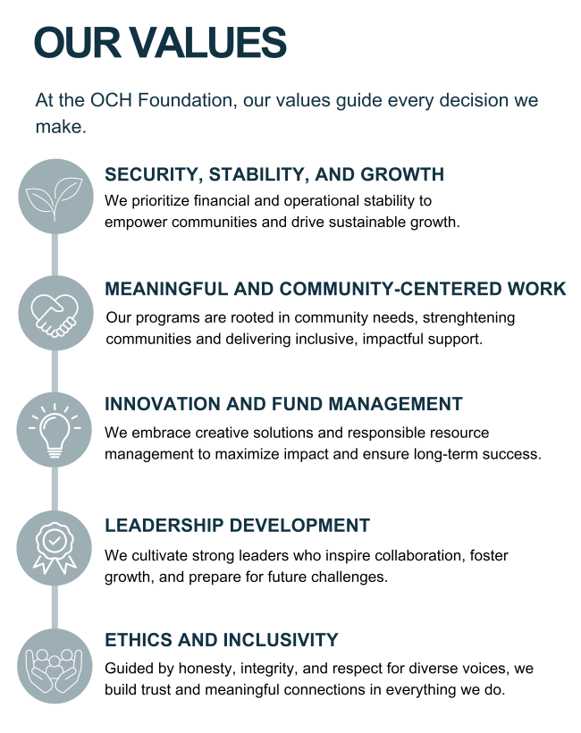 OCH Foundation Values